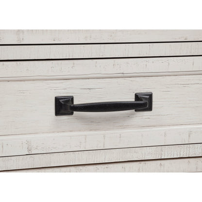 Altidore 68-inch 7-drawer Executive Home Office Desk Distressed White