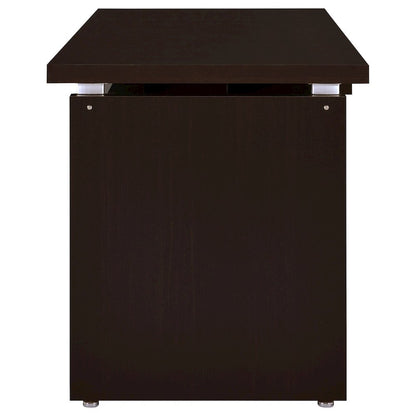 Skylar 55-inch Computer Desk with Keyboard Drawer Cappuccino