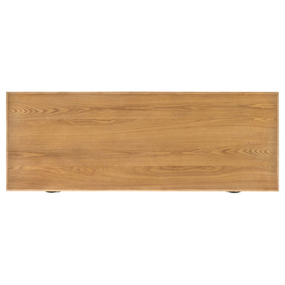 Roldan 69-inch 4-drawer Computer Desk with File Drawer Light Ash