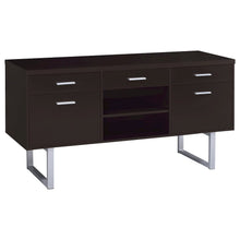 Lawtey 5-drawer Home Office Storage Credenza Cappuccino