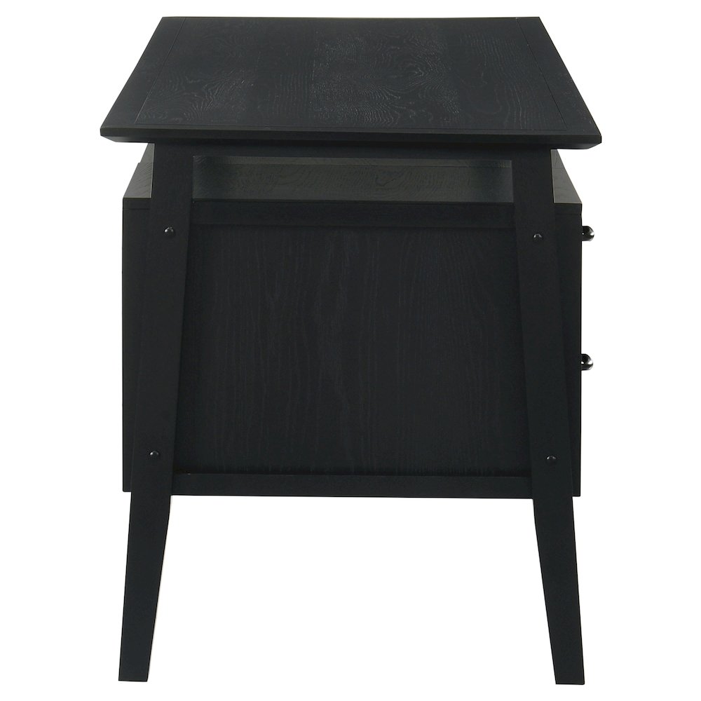 Goodson 64-inch 4-Drawer Double Pedestal Computer Desk Black