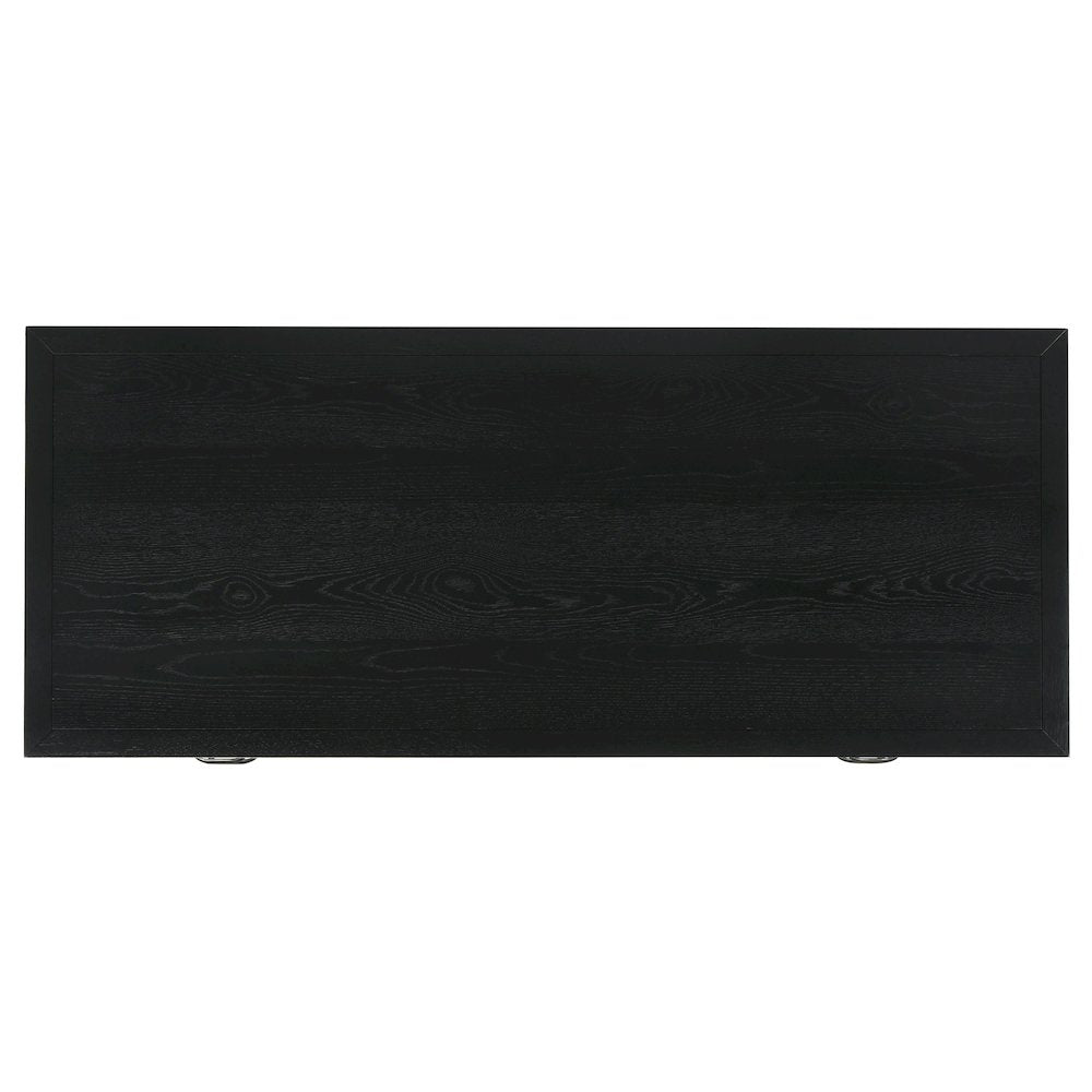 Goodson 64-inch 4-Drawer Double Pedestal Computer Desk Black
