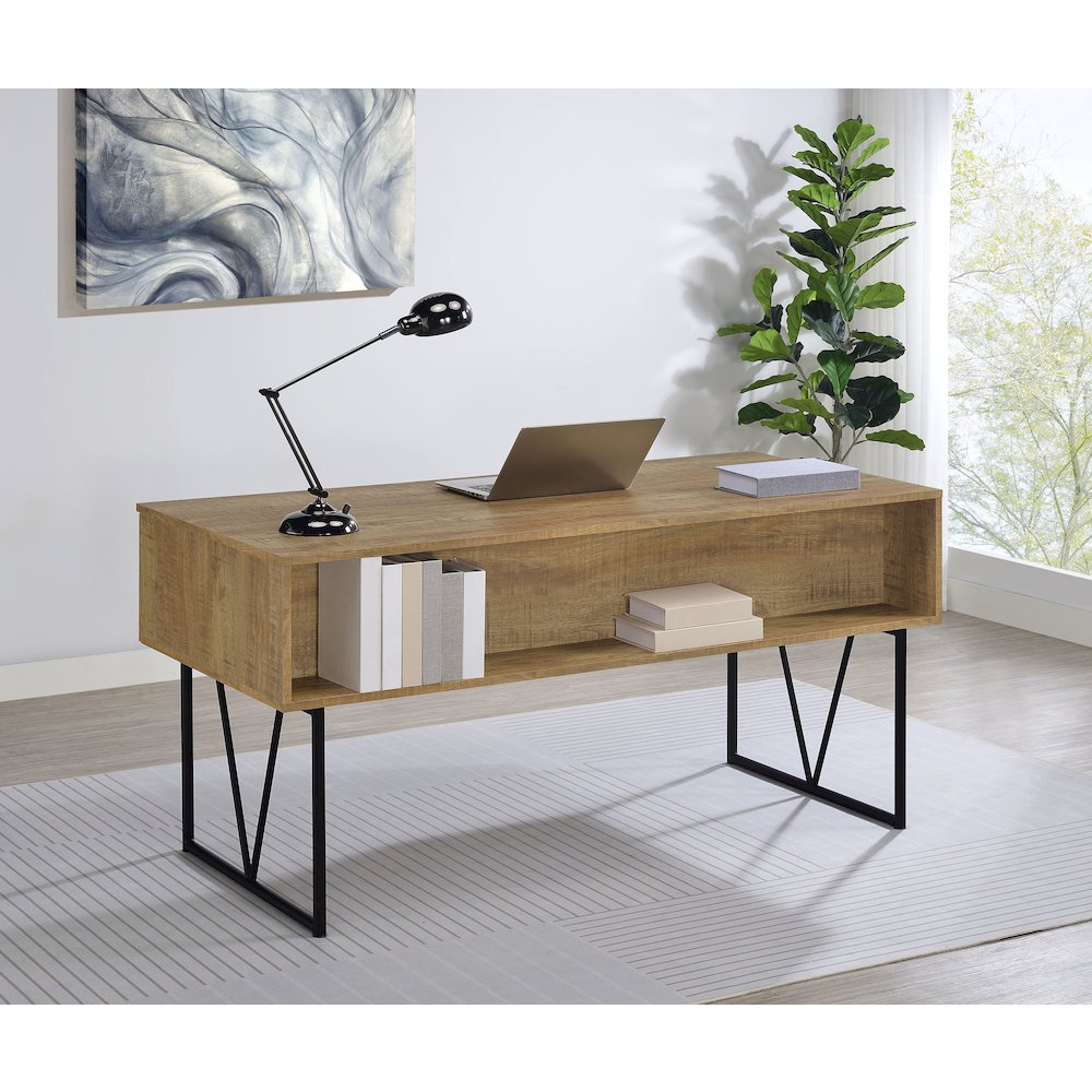 Analiese 63-inch 4-drawer Writing Desk Mango