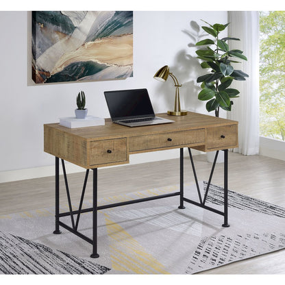 Analiese 47-inch 3-drawer Writing Desk Mango