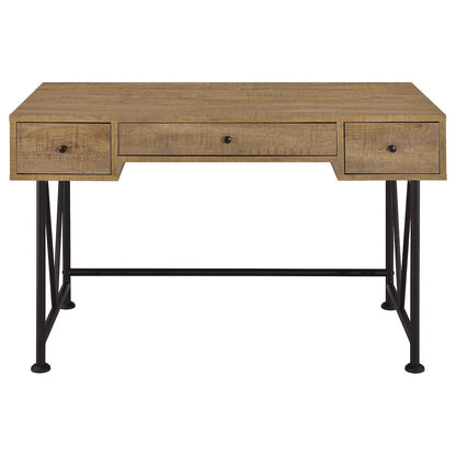 Analiese 47-inch 3-drawer Writing Desk Mango