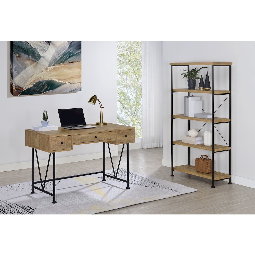 Analiese 47-inch 3-drawer Writing Desk Mango