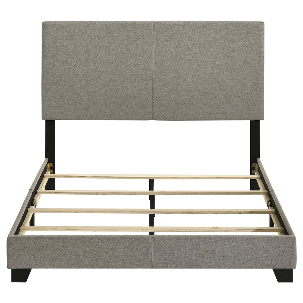 Dorian Fabric Upholstered Full Panel Bed Taupe