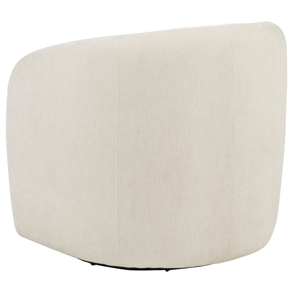 Gerley Chenille Upholstered Swivel Accent Chair Beige