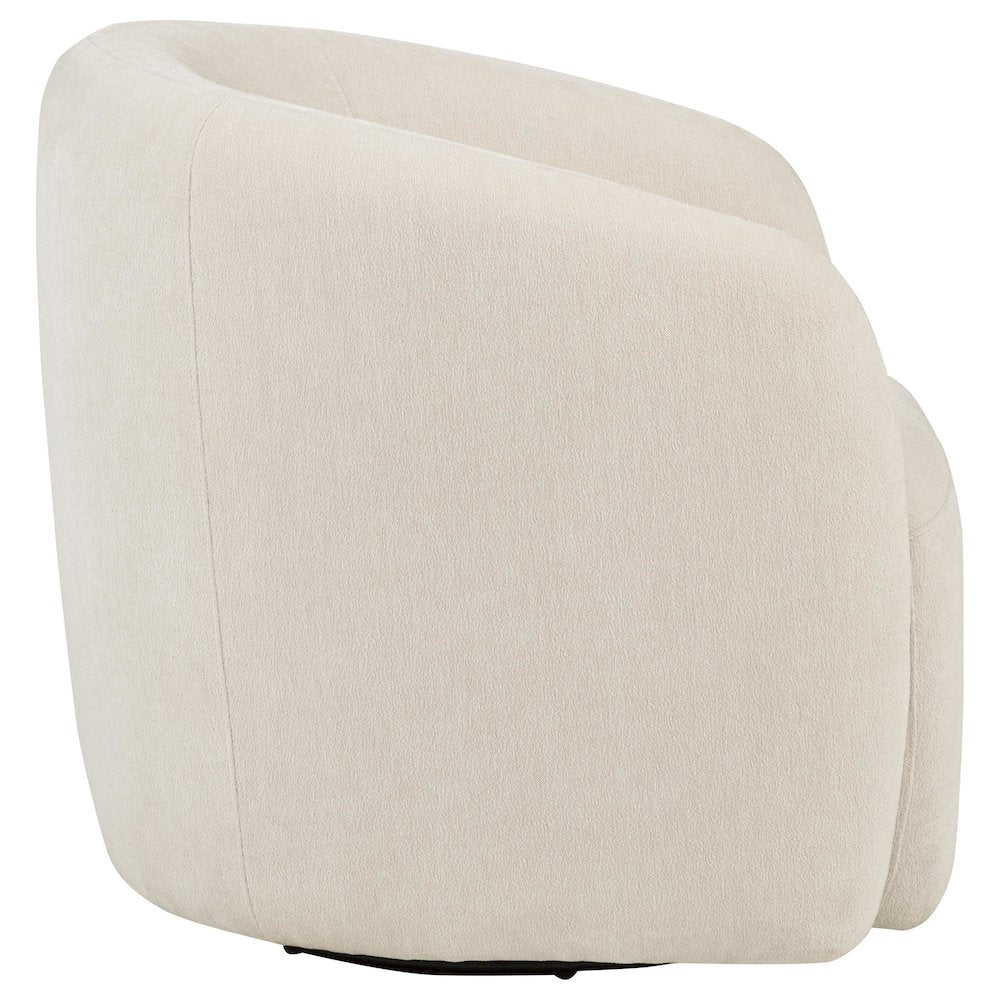 Gerley Chenille Upholstered Swivel Accent Chair Beige