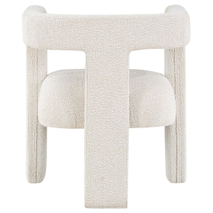 Petra Boucle Upholstered Accent Side Chair White