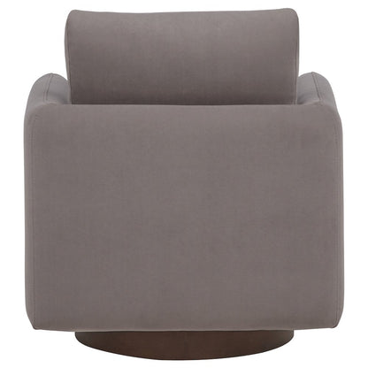 Iris Fabric Upholstered Swivel Accent Chair Stone