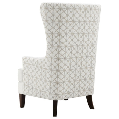 Pippin Upholstered High Wingback Accent Chair Latte