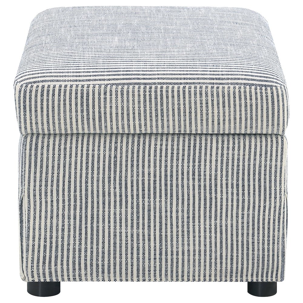 Winter Upholstered Hydraulic Lift Top Storage Ottoman Grey