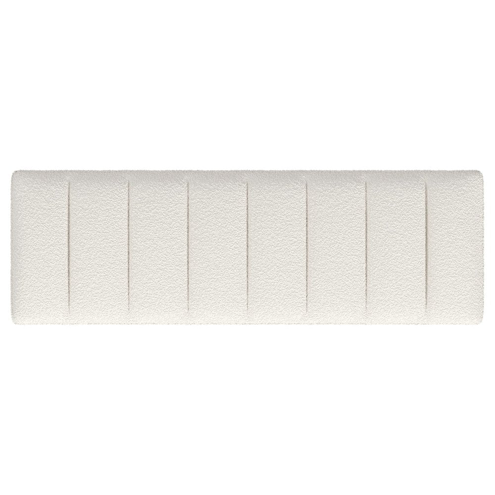 Mesa Boucle Upholstered Tufted Accent Bench Vanilla