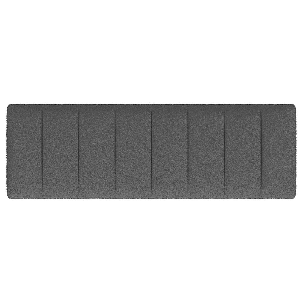 Mesa Boucle Upholstered Tufted Accent Bench Charcoal