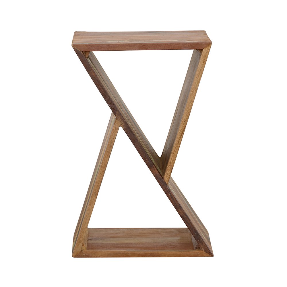 Lily Solid Reclaimed Wood Accent Side Table Natural