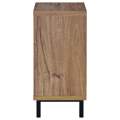 Teller 1-door Entryway Shoe Storage Cabinet Natural Oak