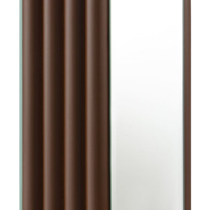 Elena 67-inch Square Tapered Mirrored Floor Lamp Brown