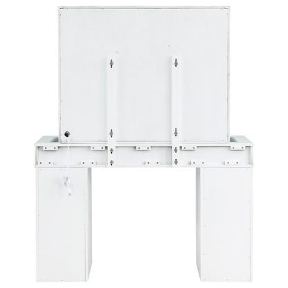 Regina Makeup Vanity Table Set with Lighting White