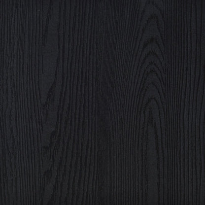 Clower Engineered Wood C-Shaped Sofa Side Table Black