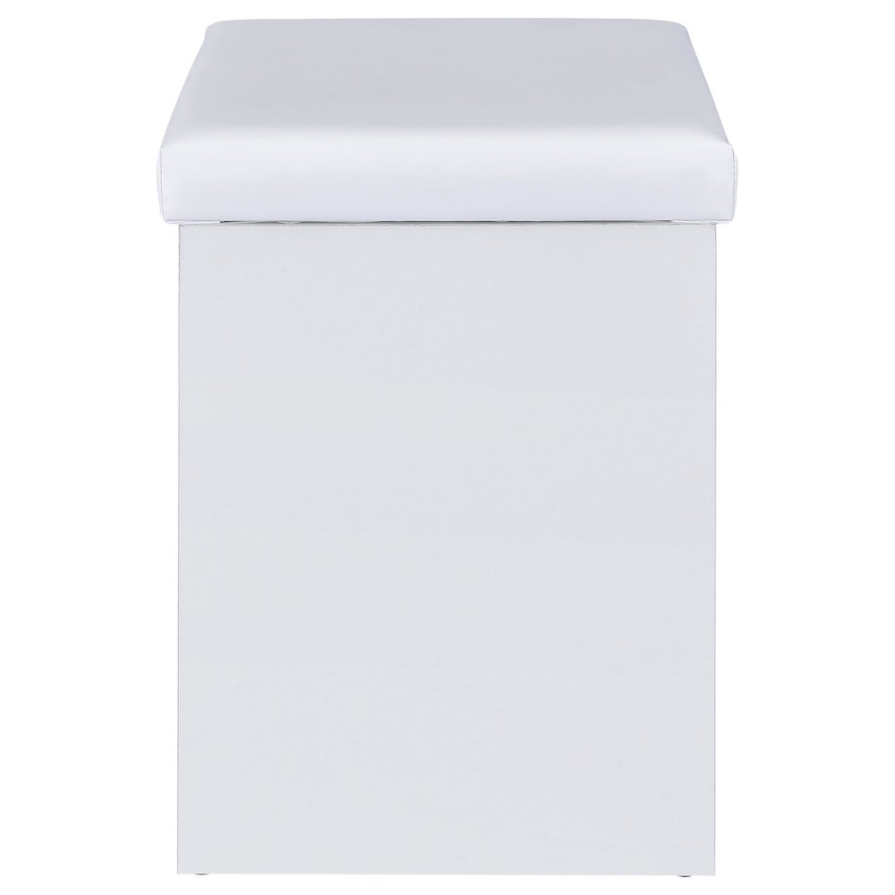 Bunbury Makeup Vanity Table Set Storage Mirror and Stool White