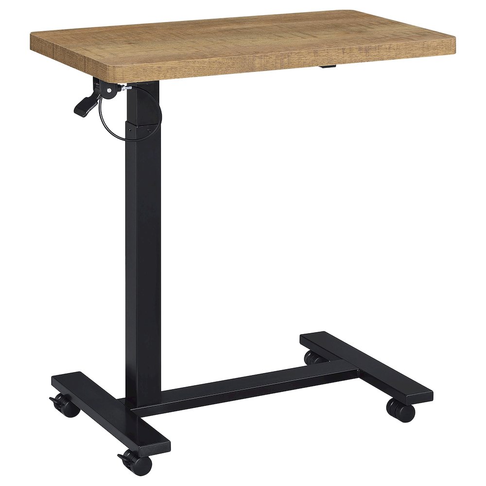 Westpark Pneumatic Adjustable C-Shape Side Table with Casters Mango