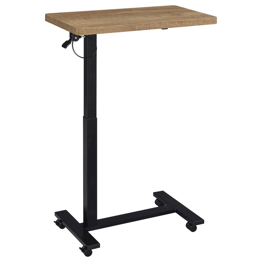 Westpark Pneumatic Adjustable C-Shape Side Table with Casters Mango