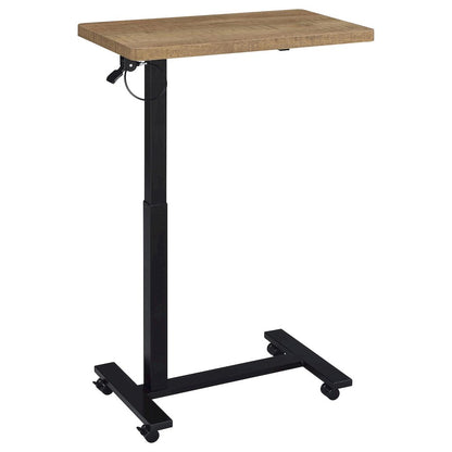 Westpark Pneumatic Adjustable C-Shape Side Table with Casters Mango