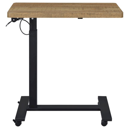 Westpark Pneumatic Adjustable C-Shape Side Table with Casters Mango