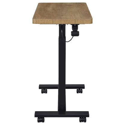 Westpark Pneumatic Adjustable C-Shape Side Table with Casters Mango