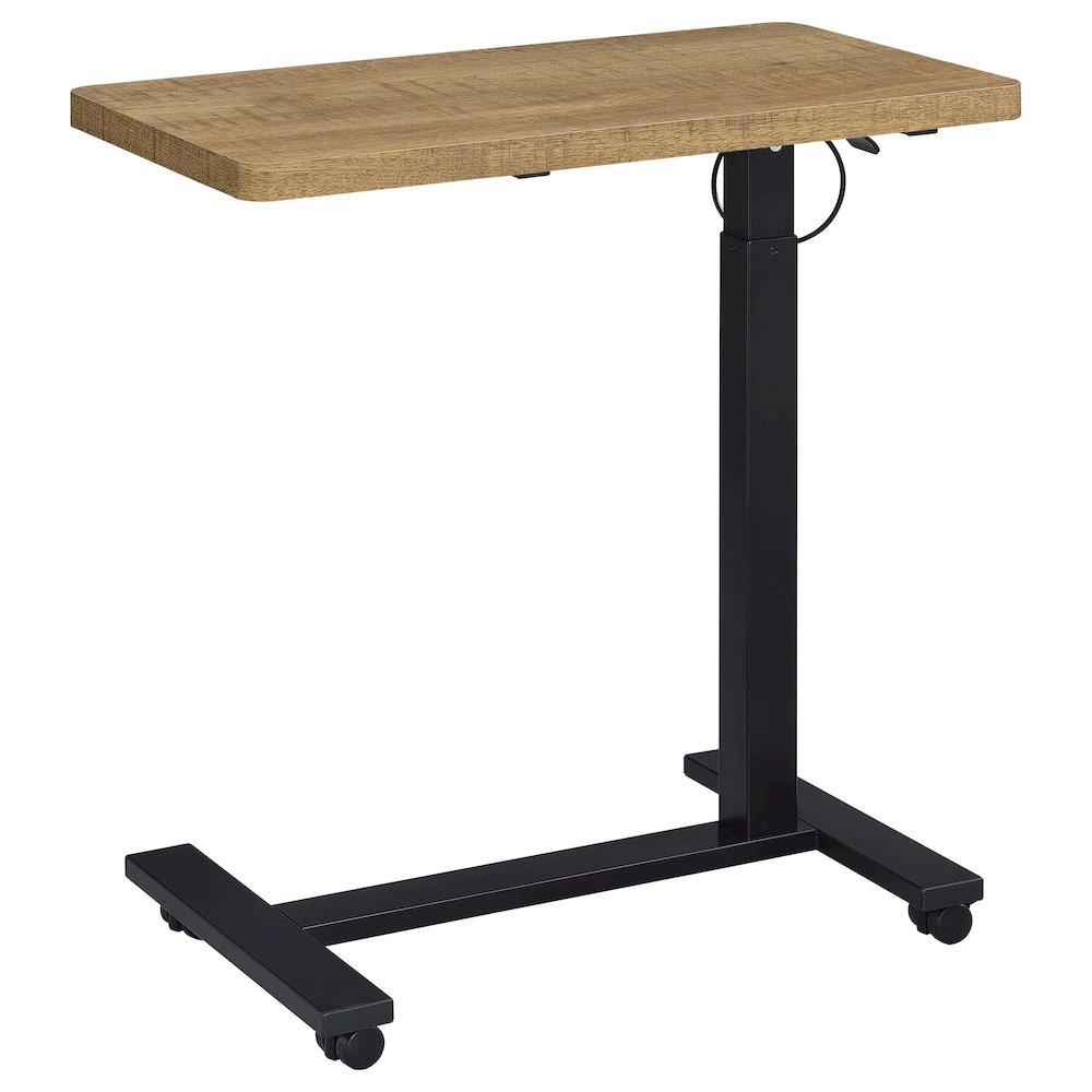 Westpark Pneumatic Adjustable C-Shape Side Table with Casters Mango