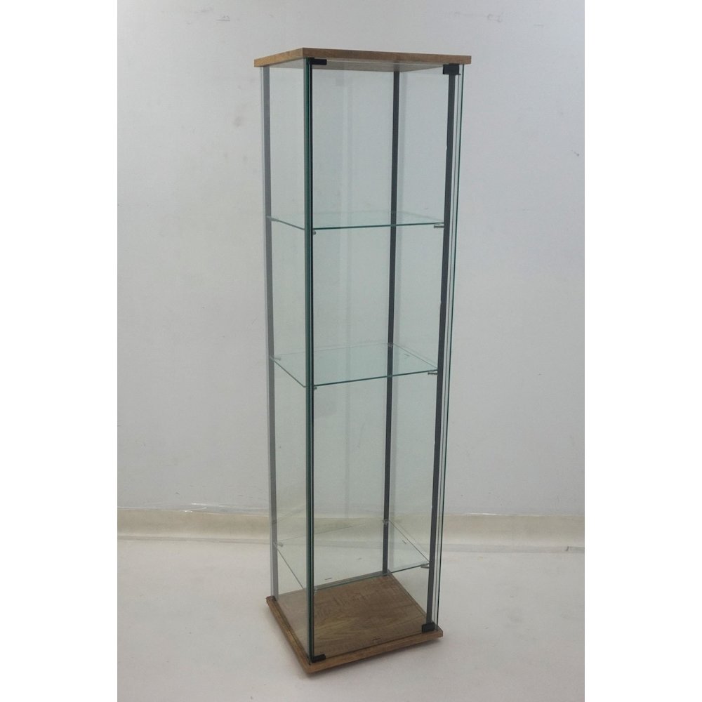 Bellatrix 3-shelf Clear Glass Curio Cabinet Mango