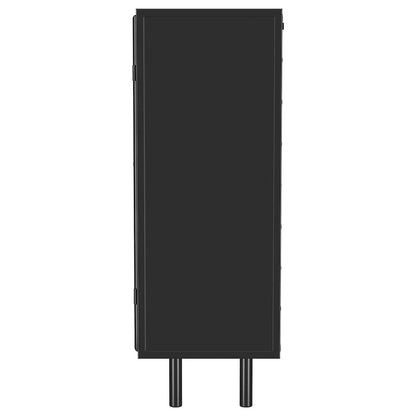 Dalia 2-door Accent Storage Cabinet with Shelving Black