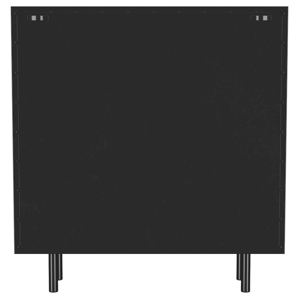 Dalia 2-door Accent Storage Cabinet with Shelving Black
