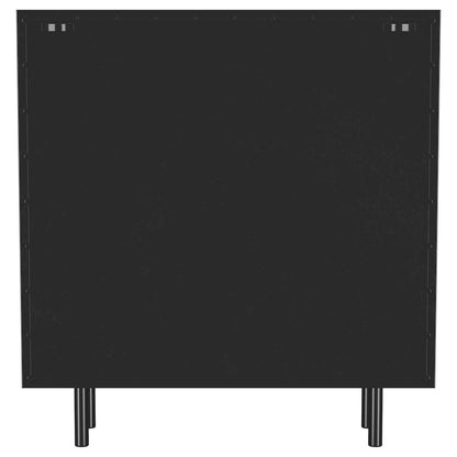 Dalia 2-door Accent Storage Cabinet with Shelving Black