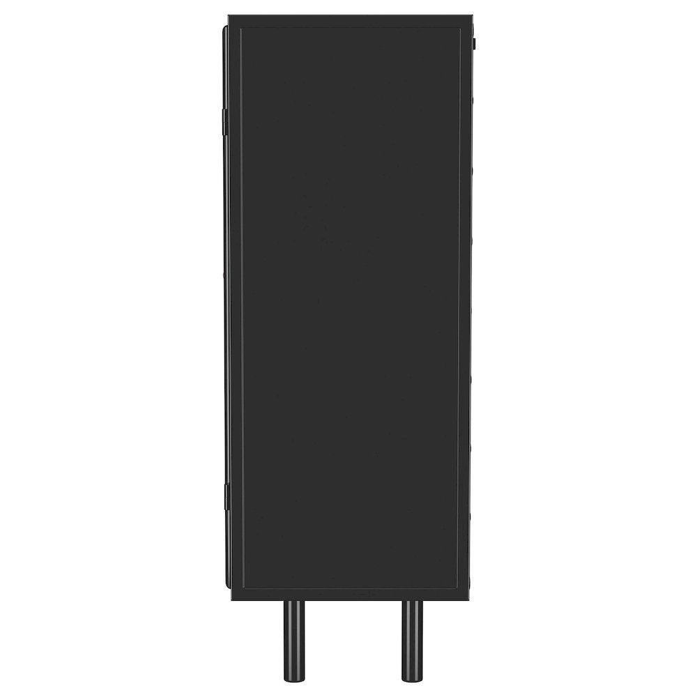 Dalia 2-door Accent Storage Cabinet with Shelving Black