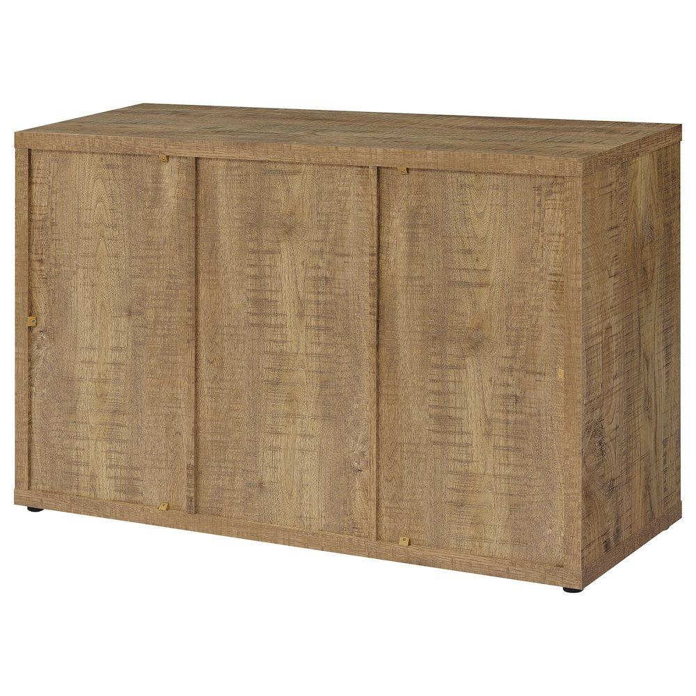 Pepita 3-door Engineered Wood Accent Cabinet Mango Brown