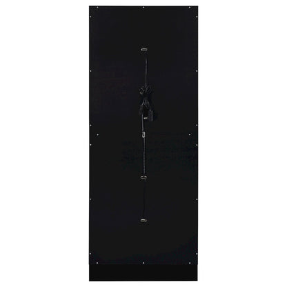 Cabra 4-door LED Curio Display Cabinet Black High Gloss