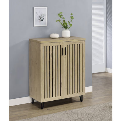 Brixton 2-door Entryway Shoe Storage Cabinets White Oak