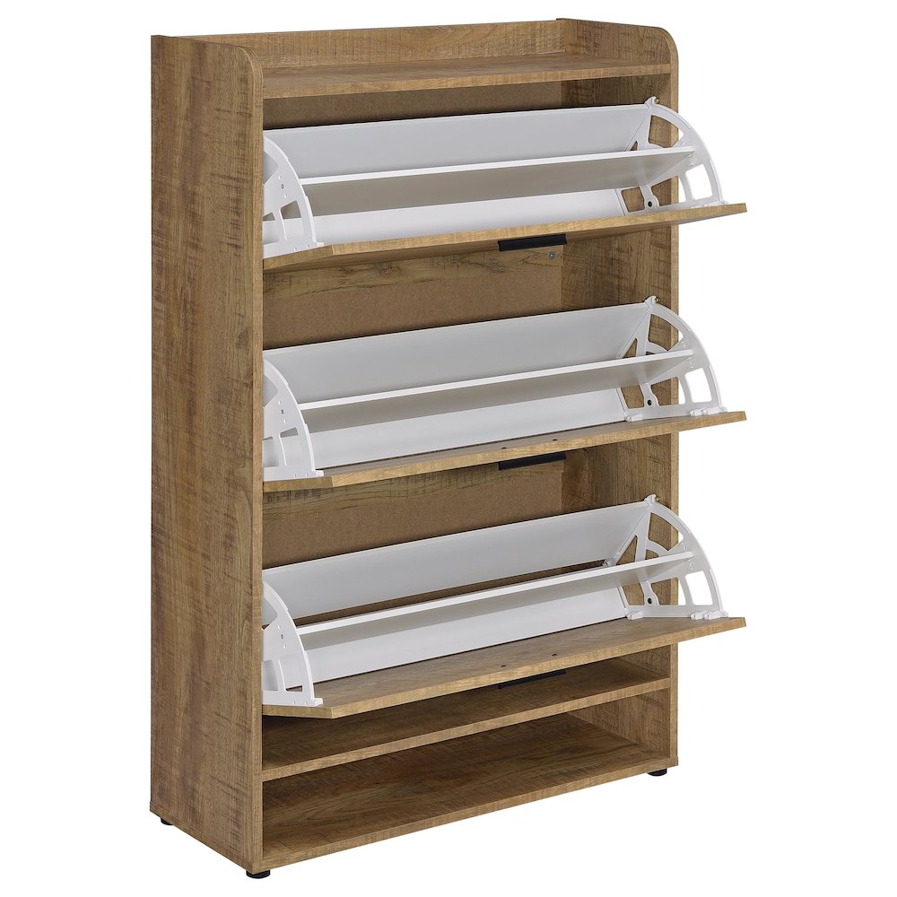 Denia 3-tier Engineered Wood Shoe Cabinet Mango