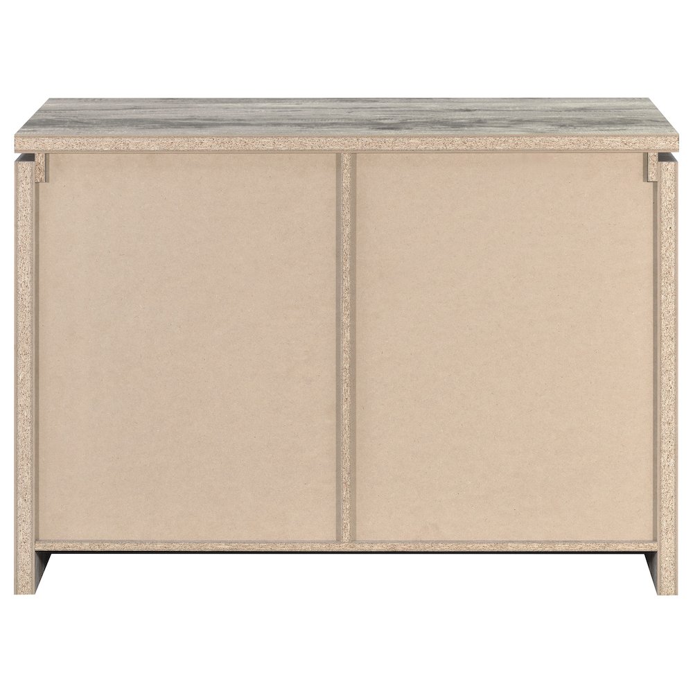 Enoch 2-door Engineered Wood Accent Cabinet Grey Driftwood