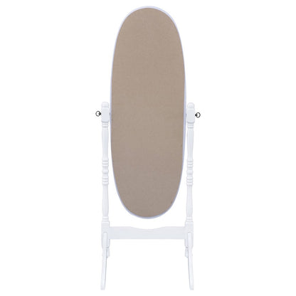 Foyet Wood Adjustable Full Length Cheval Mirror White