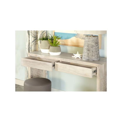 Rickman 2-drawer Wood Entryway Console Table White Washed