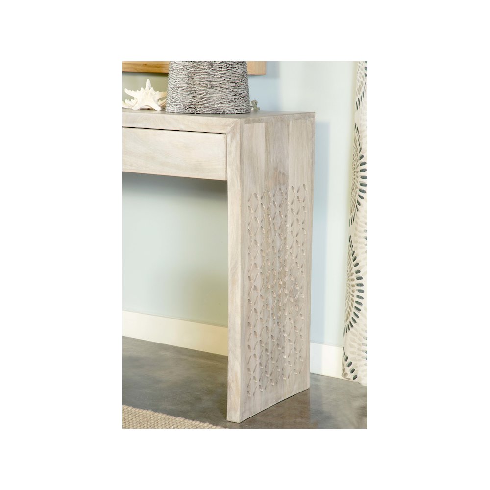 Rickman 2-drawer Wood Entryway Console Table White Washed