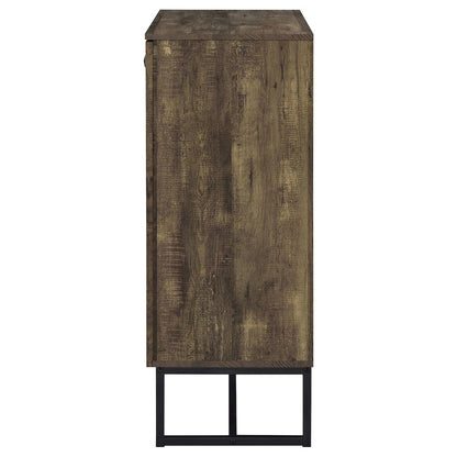 Carolyn 2-door Engineered Wood Accent Cabinet Rustic Oak