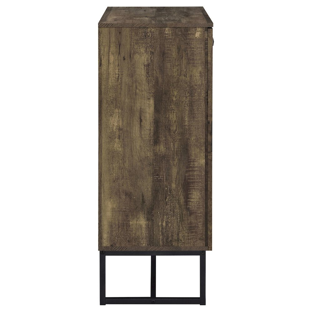 Carolyn 2-door Engineered Wood Accent Cabinet Rustic Oak
