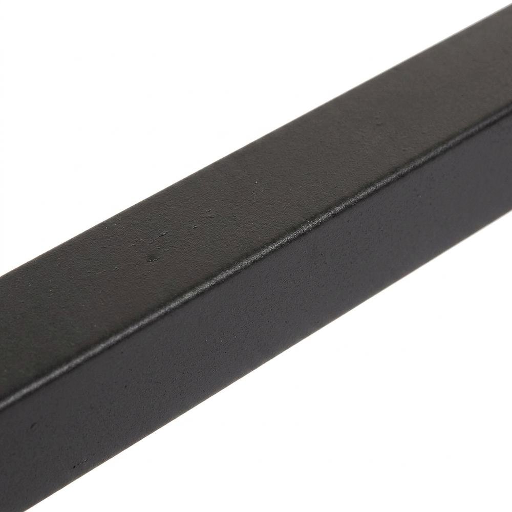 Metal Platform Bed Frame with Wheels and Heavy Duty Center Support Rails, Black