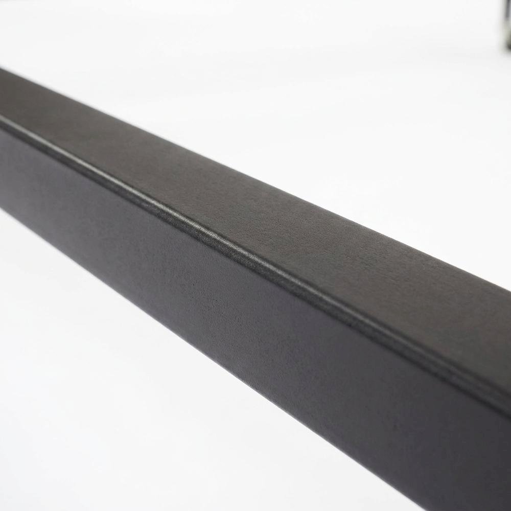Metal Platform Bed Frame with Locking Wheels, Adjustable Twin to Full, Black
