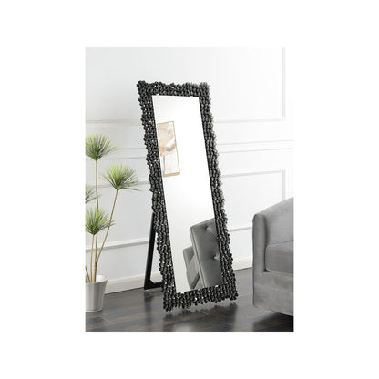 Mckay 24 x 63 Inch Acrylic Frame Standing Mirror Smokey Grey
