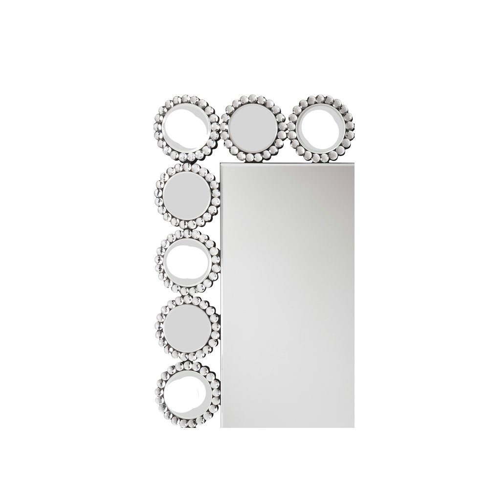 Aghes 24 x 62 Inch Wall Mirror with Lighting Silver